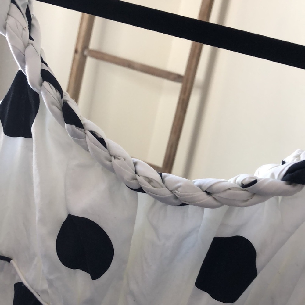 [ J CREW] White Black Polka Dot Dress NWT - Picture 2 of 4